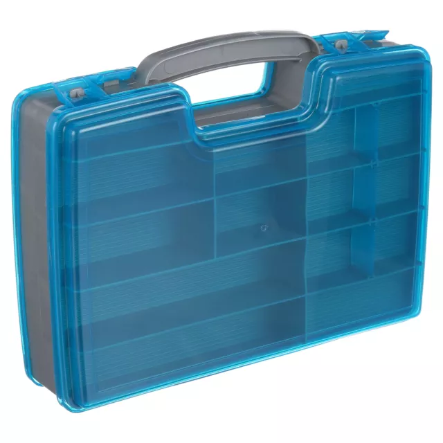 PLANO FISHING TWO-SIDED Tackle Box Organizer, Blue, Large $15.01 - PicClick