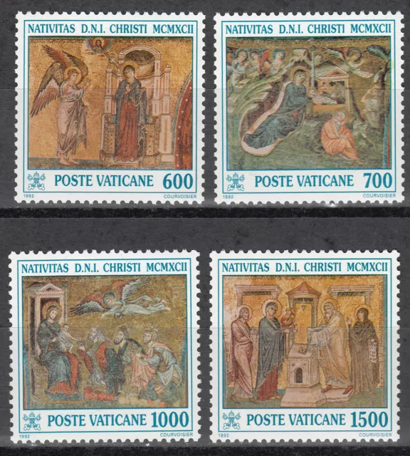 Vatikanstadt / Vaticano 1075-1078** Weihnachten 1992 / Mosaike