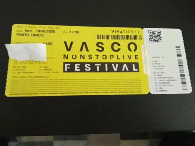 Biglietto Concerto Vasco Circo Massimo