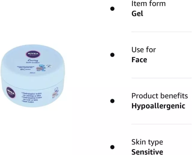 Nivea Baby Gentle hypoallergenic cream for face and body 200ml 3