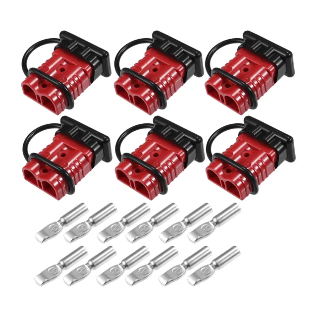 Connettore rapido universale per batteria auto,in plastica e metallo,rosso,set 6