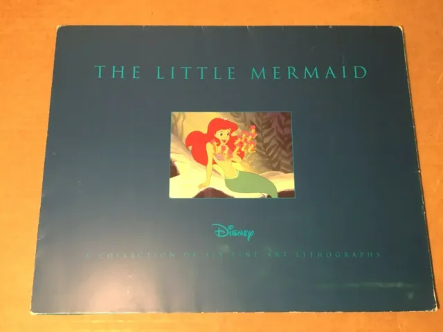 Little Mermaid Lithograph Portfolio (1999) 6 Disney Lithos RARE Under Sea Ariel