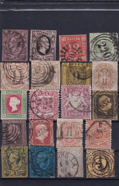 Germany ( States ) Nice lot older stamps in good quality see scan