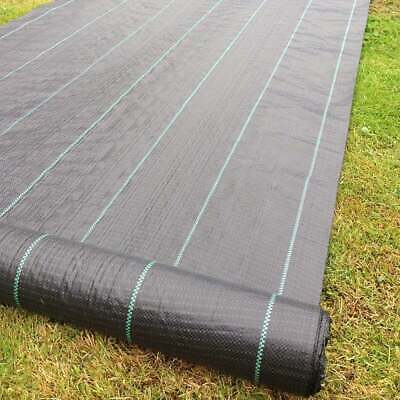 Heavy Duty Garden Membrane Weed Control Fabric Ground Cover Landscape Mat 100gsm