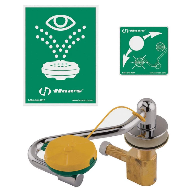 HAWS 7611 Eyewash,Deck Mount,11-1/2 W,11-1/2 D