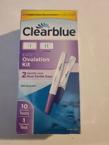 Kit De Ovulación Clearblue Easy - 10 Pruebas De Ovulación - 1 Prueba De Embarazo - Exp. 8/23