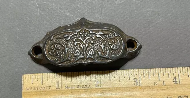 Victorian Eastlake Apothecary Cast Iron Drawer Pull