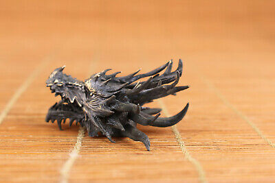 Collection Chinese old bronze handmade cast dragon statue gift 2