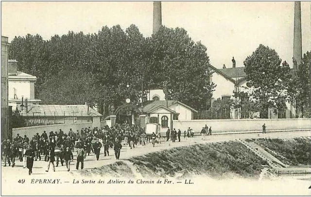 51.Epernay.la Exit From The Workshops Of The Railway