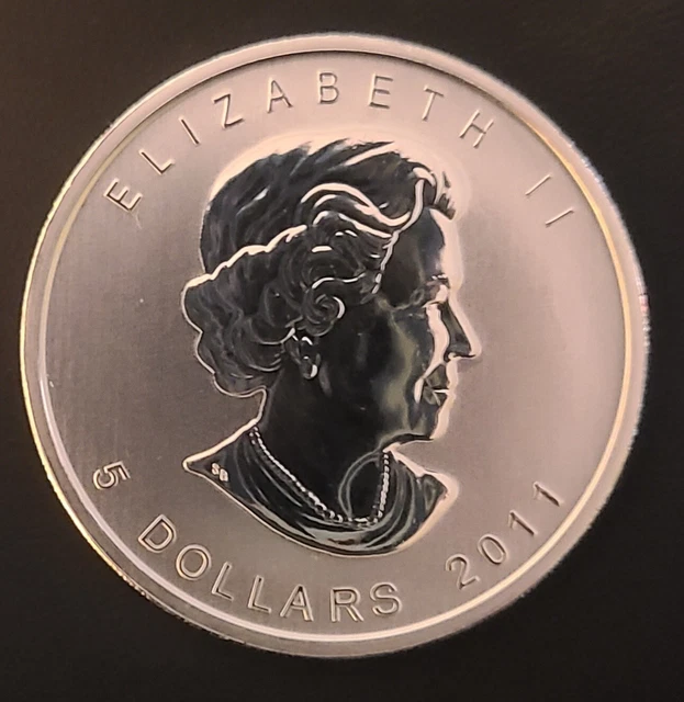 2011 Canadian Maple Leaf - 1oz .9999 Fine Silver Coin - Brilliant Uncirculated
