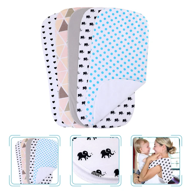 5 Pcs Baby-Spülkleidung Saugfähiges Spuckset Spucktuch Babyhandtuch Geschrumpft
