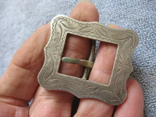 Dug Beautiful Silver Sash Buckle From Confederate Camp- Milford Station, Va.