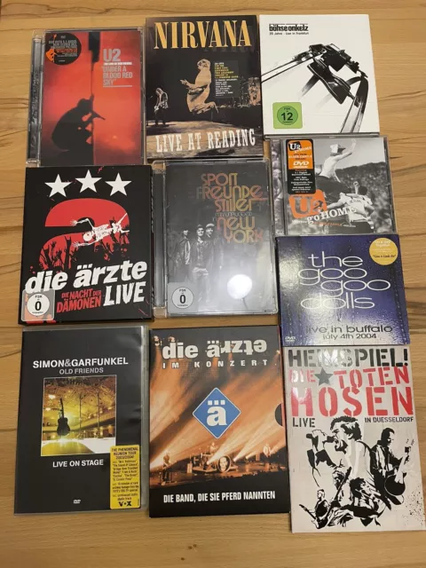 DVD Sammlung Musik/ Shows /Live Konvolut 10 teilg