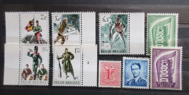 BELGIQUE timbres N° divers neuf ** en TBE lot AK155