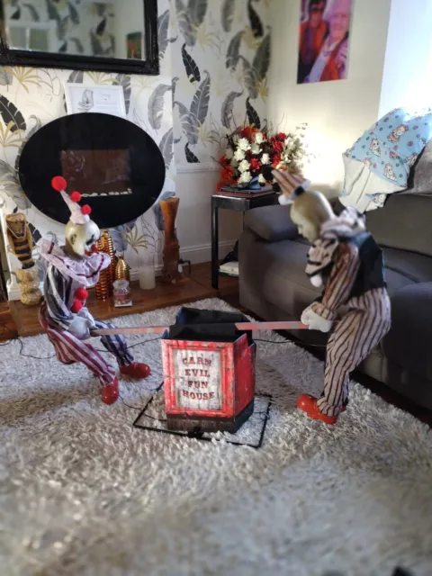 Animated Halloween See Saw Clowns 3