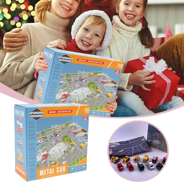 Children's Carpet Alloy Car Model Set Alloy Fire Truck Car Engineering Car