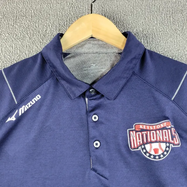 Mizuno Shirt Men's Extra Large Polo Keystone Nationals Baseball Softball Club