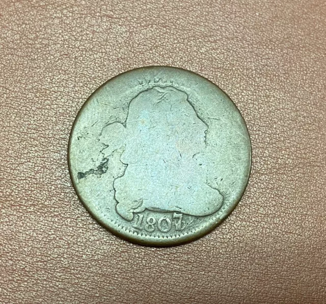 1807/6 Overdate DRAPED BUST Large Cent****