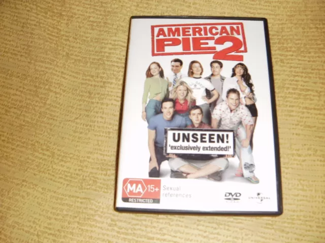 AMERICAN PIE 2 comedy 2001 DVD as NEW Jason Biggs alyson hannigan Tara Ried R4