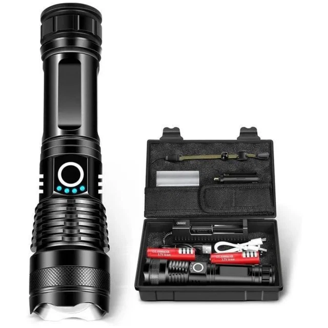 LAMPE TORCHE MILITAIRE Rechargeable G700 X800 lampe torche + batteries + chargeur EUR 27,99 - FR