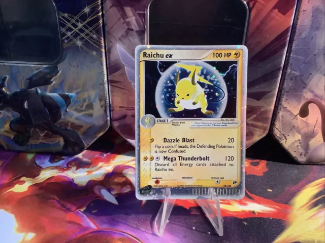 Pokemon Card Card Raichu Ex Sandstorm Sandstorm English English Clean Holo