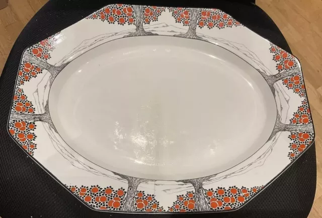 Crown Ducal Orange Tree Rare Very Large Platter 17 inches