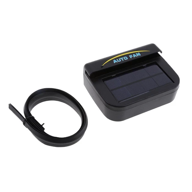 Solar Powered Car Auto Air Vent Cooling Fan System w/ Ventilation,Black