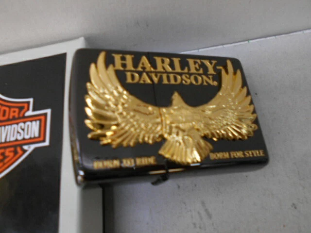Zippo 2022 Harley-Davidson Eagle Pattern Oil Lighter w/ Box Unused