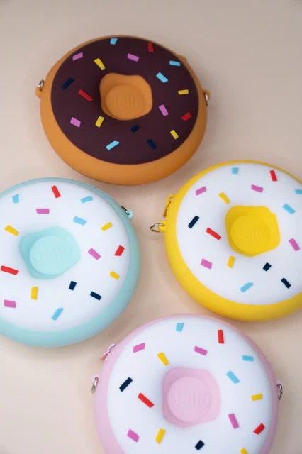 * Cute Kawaii Donut Handbag Purse Crossbody / Kids Toddler Baby Girls Women *