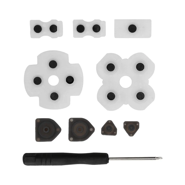 1 Set Of Conductive Silicone Rubber Pad With Screwdriver Compatible For PS4 GDS