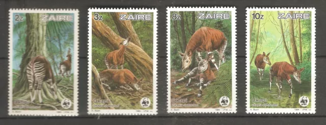 WWF Okapi 1984 Zaire 975/878 postfrisch