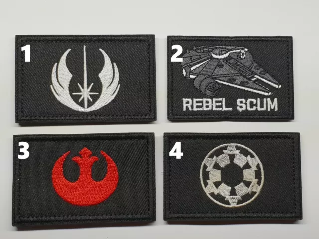 1pc Star Wars Hook and Loop Patch Badge Tactical Morale military Jedi Empire