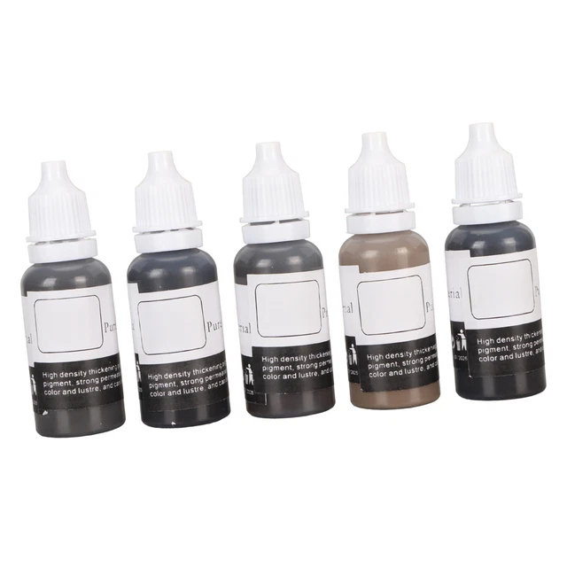 5pcs 15ml Tattoo Ink Set High Concentration Easy Coloring Microblading Pigme Zz1