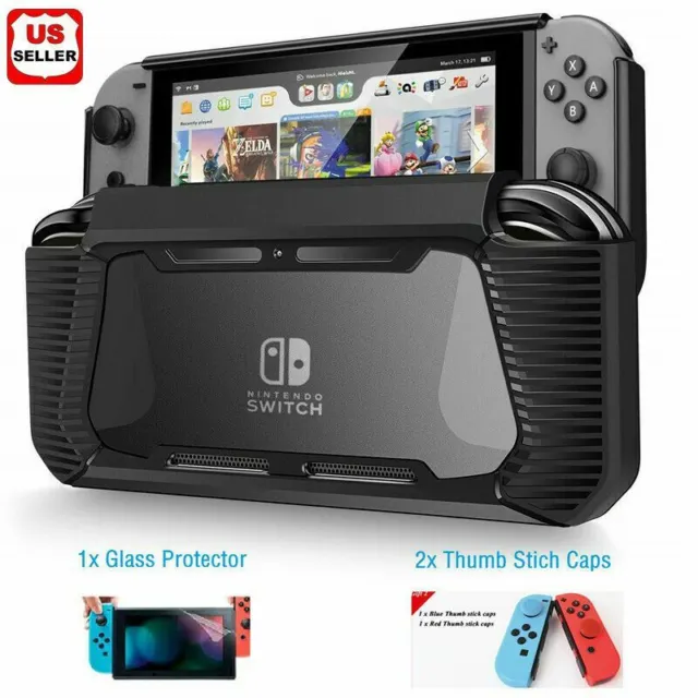 Hybrid Case for Nintendo Switch Rugged Rubberized Snap on Hard Cover TPU