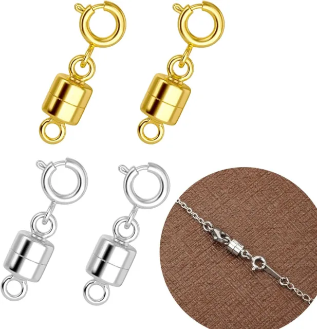 Magnetic Necklace Clasps and Closures,Gold and Silver Plated