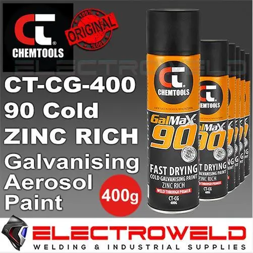 CHEMTOOLS GALMAX 90 Cold Galvanizing Spray Can Zinc Guard Metal Primer CT-CG-400