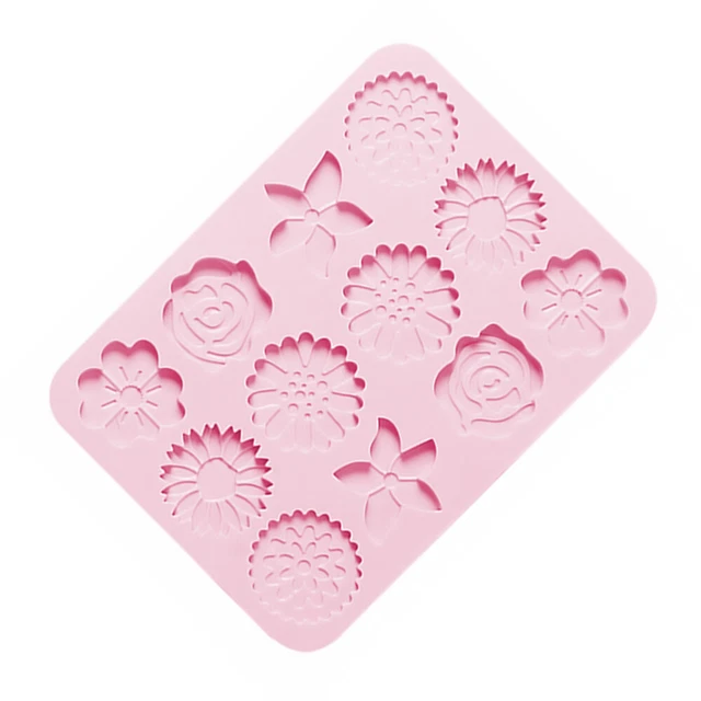Flower Baking Mold Silicone Chocolate Pudding Silicone Molds Bakeware 2