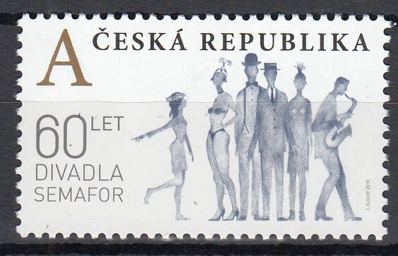Tschechien - Post 2019 Yvert 927 MNH Theater