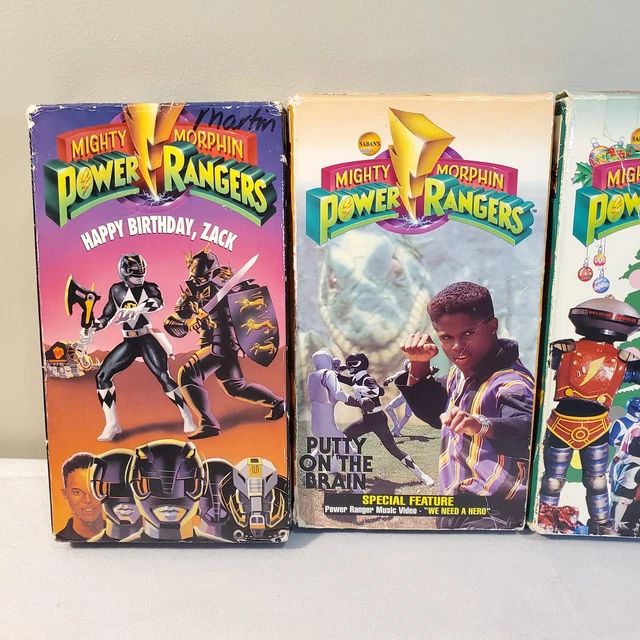 Power Rangers Bloom MIGHTY MORPHIN POWER Rangers VHS Lot - Bloom of Doom, Putty On The ...