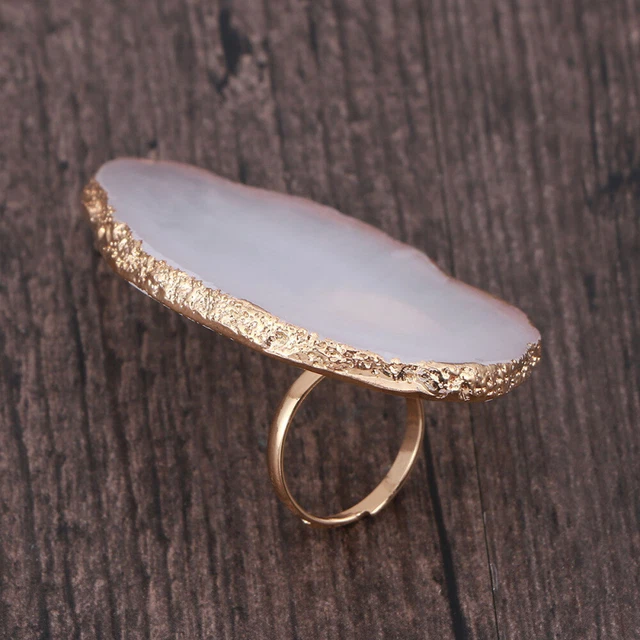 Mini anillo de dedo manicura arte de uñas jade ágata textura manicura