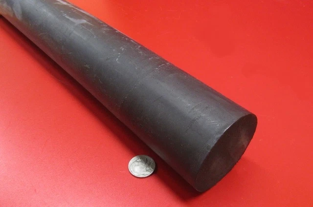 Neoprene Rod, 75A, Black 2 1/2" Dia. x 36" Length- 3