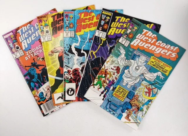 West Coast Avengers #22 23 24 25 26 (1987 Marvel) VF-NM- Comics Lot Dr. Strange