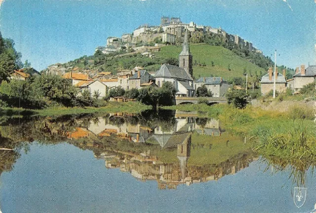 SAINT-FLOUR - vue générale et les bords du Lander   (Cantal)