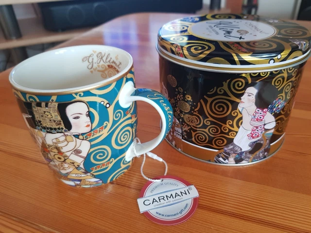 Gustav Klimt Becher+Metalldose "ERWARTUNG"