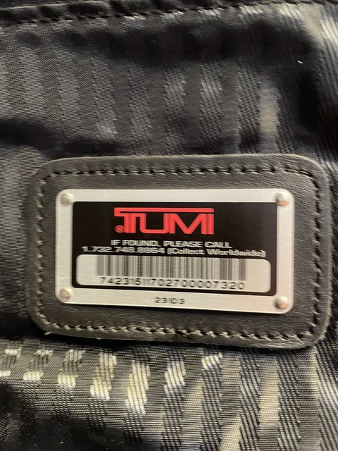 Tumi Black BiFold Carry-On Hanging Garment Bag Ballistic Nylon 231D3 2