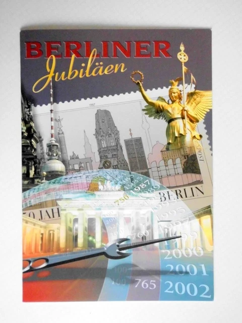 Beleg Ersttagsblatt Gedenkblatt BRD-DDR 1987 Jubiläum 750 Jahre Berlin+Hologramm