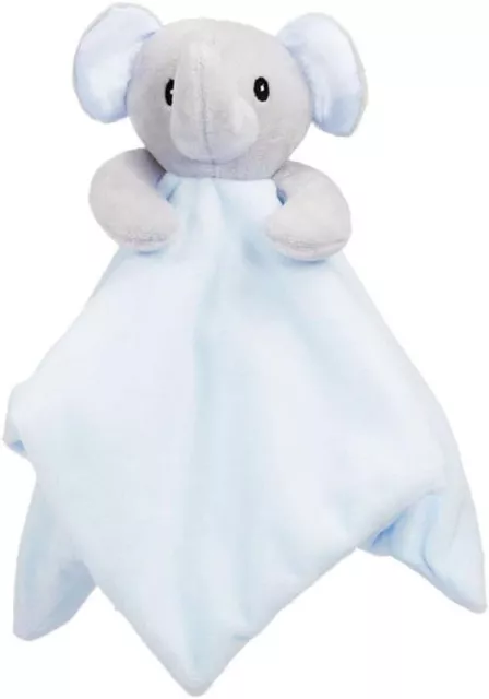 Blue Tillfield Soft Touch Baby Elephant Comforter, Security Blanket