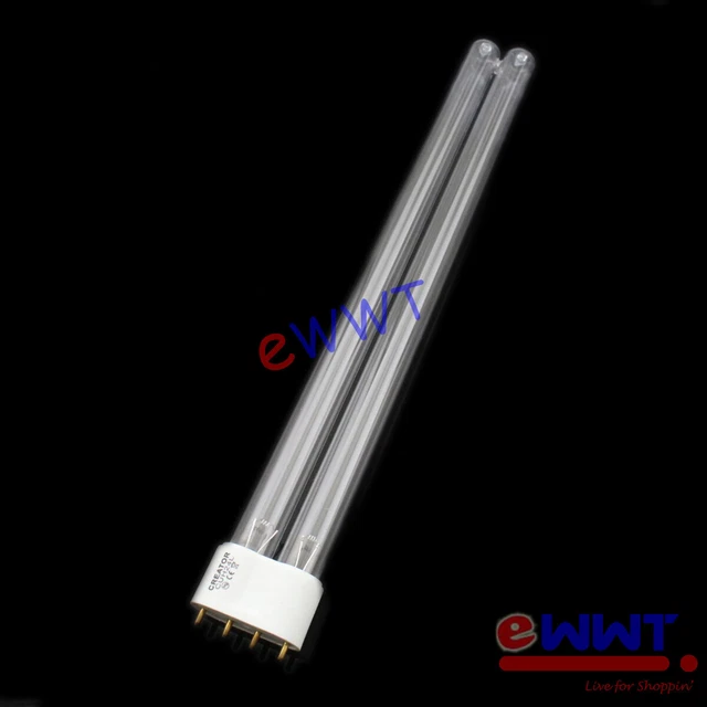 Bombilla UV de repuesto con cabezal ultravioleta 2G11 24W para lámpara de estanque Jebao XWQU415