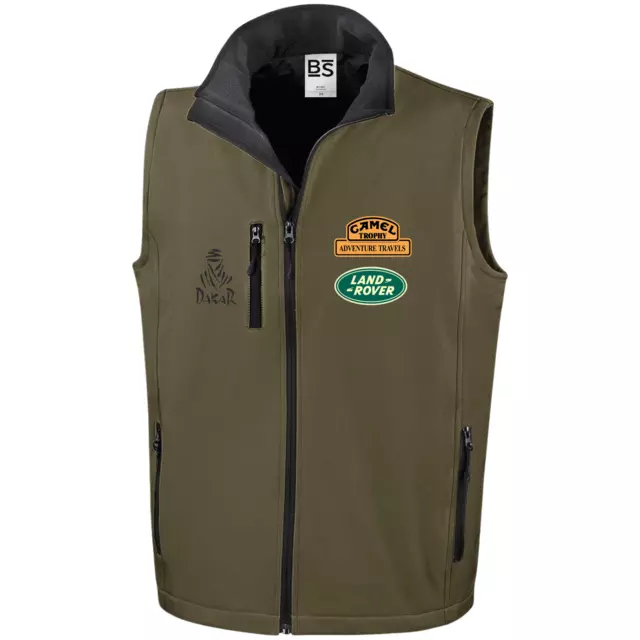 Abbigliamento Camel Trophy Softshell Gilet Smanicato Auto Moto Uomo Invernale