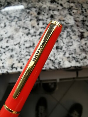PENNA A SFERA carrozzata BERTONE OTTIMO Promo Stock Pen Biro Auto Fiat 